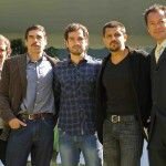 Flavio Medina, Alberto Estrella, Poncho Herrera, Fabián Robles y Roberto Blandón